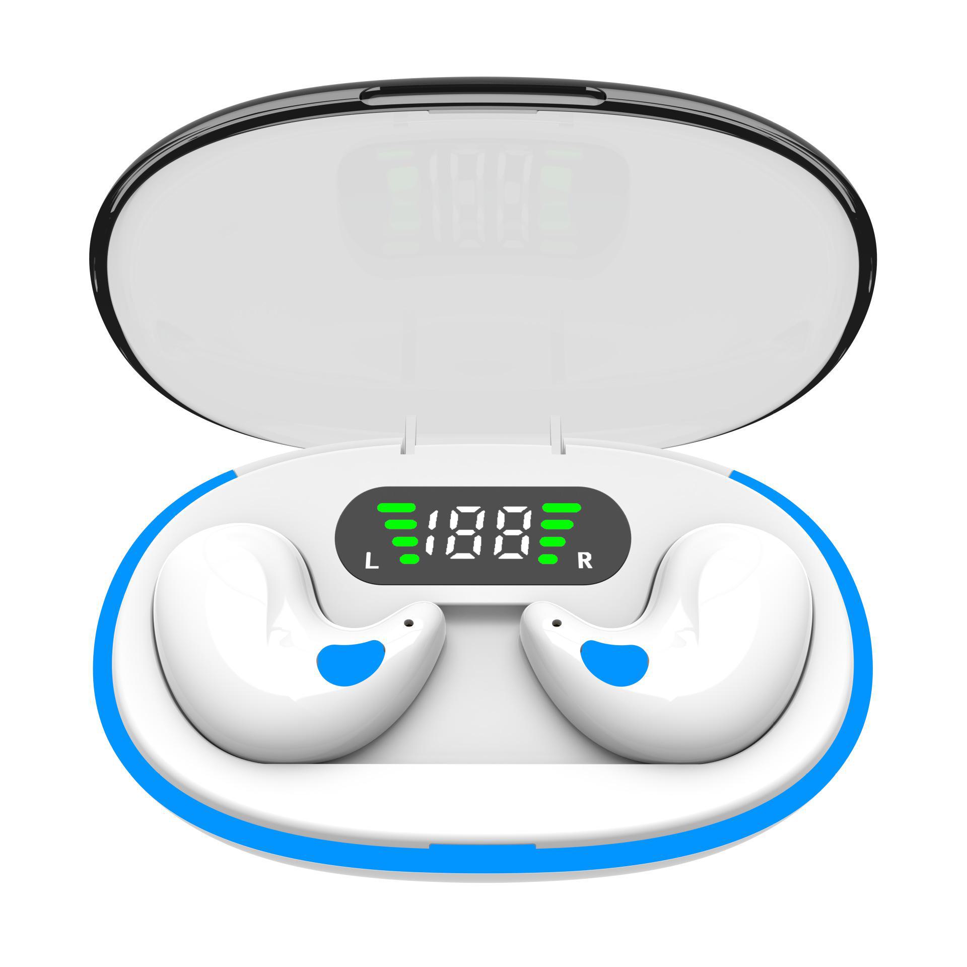 

Беспроводная Bluetooth-гарнитура MD538 5.3: Двойное ухо, шумоподавление, комфорт для сна и звонков X55 белый