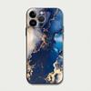 Fashion Marble Blue Case for iPhone 16 15Pro 12 13 14 11 Pro Max XR 7 8 SE XS MAX 12Mini 16 Plus 14Pro 13Pro Phone Cover Capa