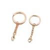 10Pcs/Lot Keychain Rings with Lobster Clasp Screw Eye Pins Jump Ring Keyrings for DIY Jewelry Making Findings Accessories