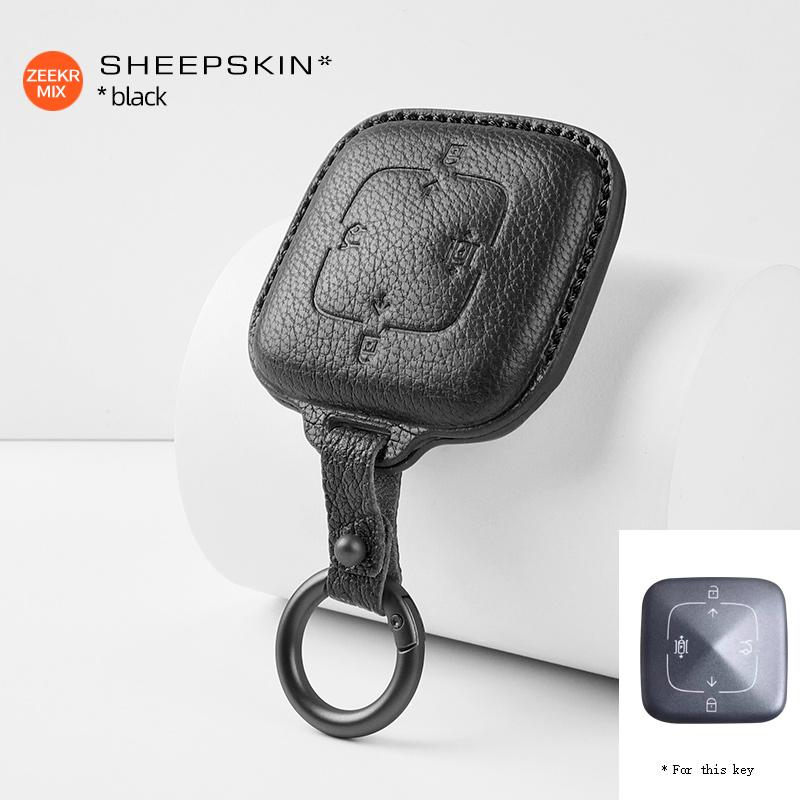 For ZEEKR 7X MIX 001 001FR 007 X 009 Zinc Alloy Car Key Case Remote Protection Cover Shell Keychain Ring Holder Fob Accessories