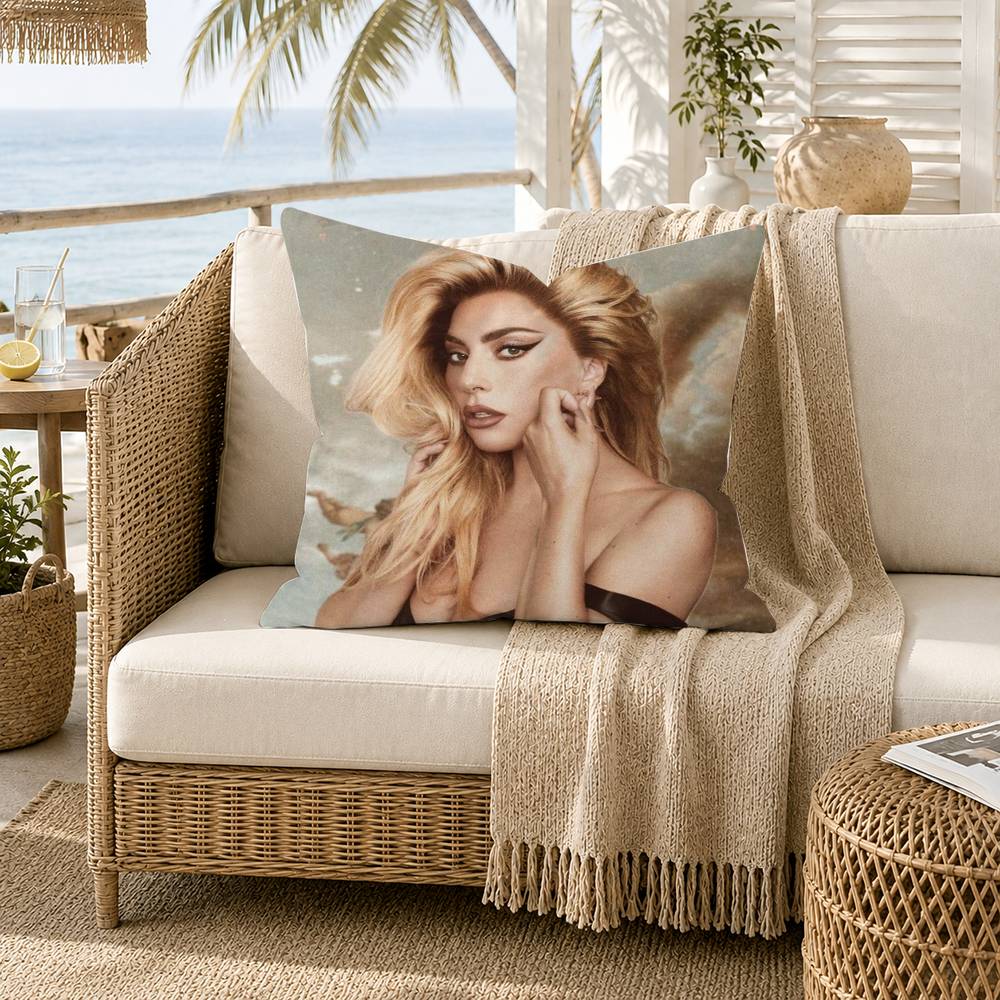 hot singer lady gaga Pillow Case for Sofa Living Room Home office Decor Protective Cover