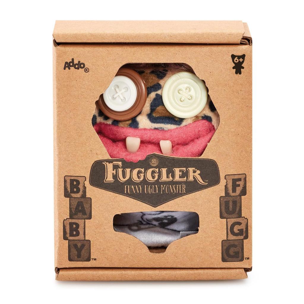 Fuggler Baby Fugg - S1 Leopard Stinkface Gosedjursmaskot, Autentisk