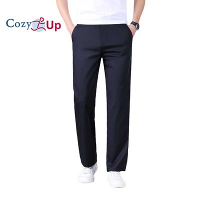 Cozy Up Mulberry Silk Thin Casual Pants Men's Straight Loose Business Elastic Pants