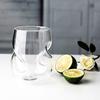 Creative Twisted Cocktail Glass Insulated Rotate Whiskey Glass Reusable Multipurpose Glassware Wine Glasses Sleek Curves