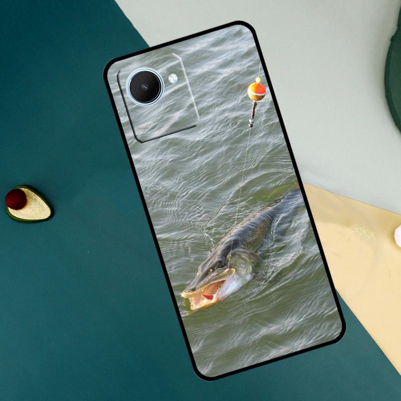 Pike Fish Fishing Bait For Realme 15 14 10 11 12 13 Pro Plus C65 C67 C71 C63 C61 C55 C51 C53 C75 GT6 GT7 Pro Case Realme C33