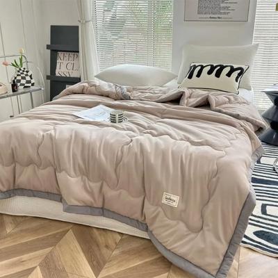 Lightweight Summer Blanket - Breathable Machine-Washable Quilt For All Season Use In Solid Colors