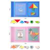 Hot Magnetic 3D Puzzle Geometric Shapes Tangram Jigsaw Board Kids Montessori Games Children Educational Wooden Toys