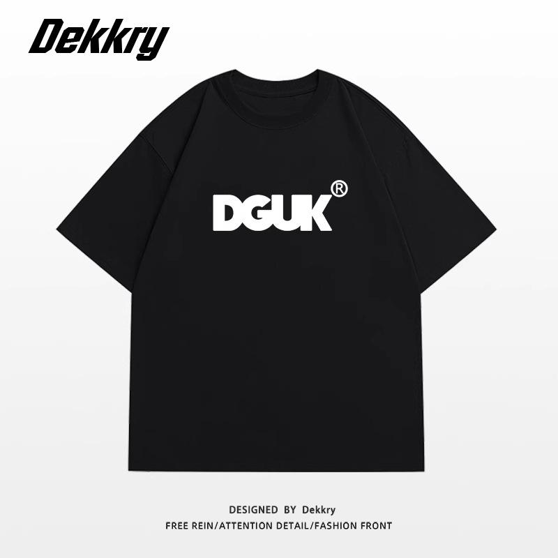 Large size fat MM American retro design letter short-sleeved T-shirt women's loose and thin versatile couple half-sleeved top