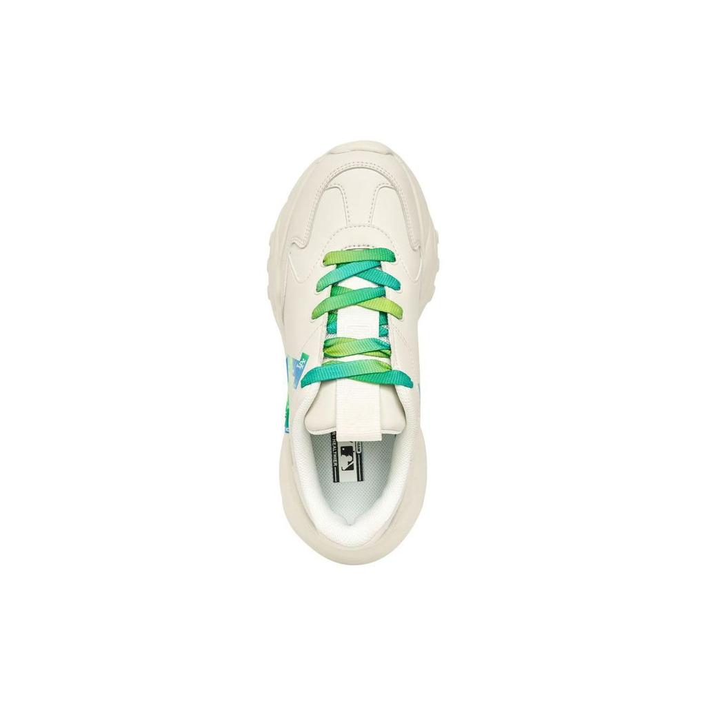 MLB Big Ball Chunky A Aurora Monogram Los Angeles Dodgers Leather Trendy Non-Slip Increased Height Low-Top Dad Shoes Unisex sneakers 3ASHBOR3N-07WHS