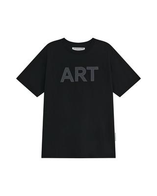 THEMUSEUMVISITOR Art Applique Overfit T-Shirt (Black)
