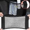 Auto Zurück Hinten Mesh Stamm Sitz Elastische String Net Magie Aufkleber Universal Lagerung Tasche Tasche Käfig Auto Organizer Sitz Zurück tasche