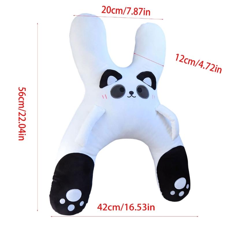 Children Car Seat Travel Pillow with H-Shaped Plush Side Handle Design, Soft Cushioned Filling and Top Loop for Child Ride Trip