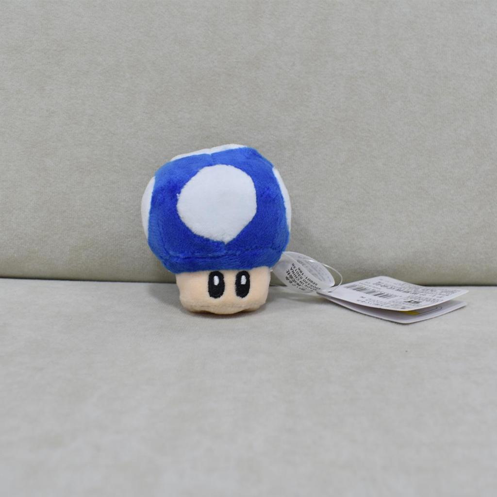 8cm Cute Mario Mushroom & Poison Mushroom Plush Keychain Charm