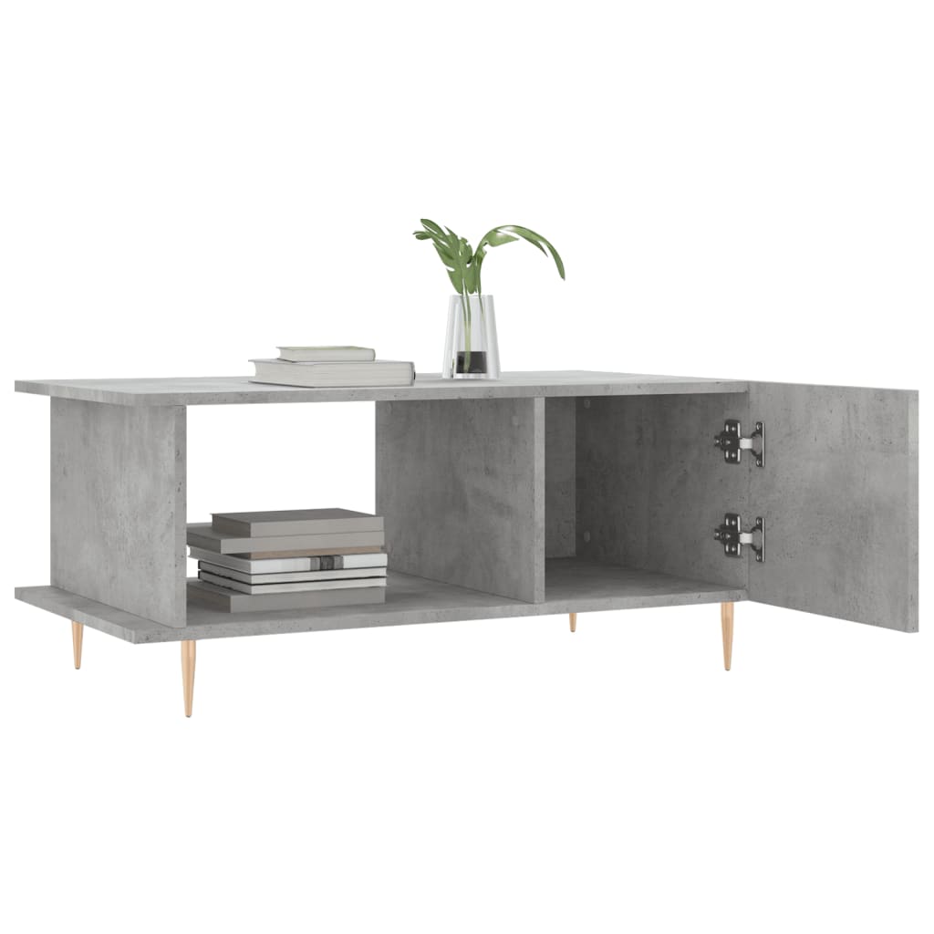  Coffee Table, Concrete Grey, 90x50x40 Cm
