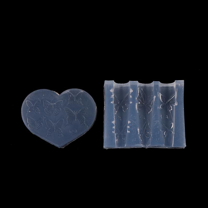 1Pc 3D Butterfly Diy Design Silicone Decorated Nail Art Templates Nails Mold Nail Manicure Art Mould Tools Decorations