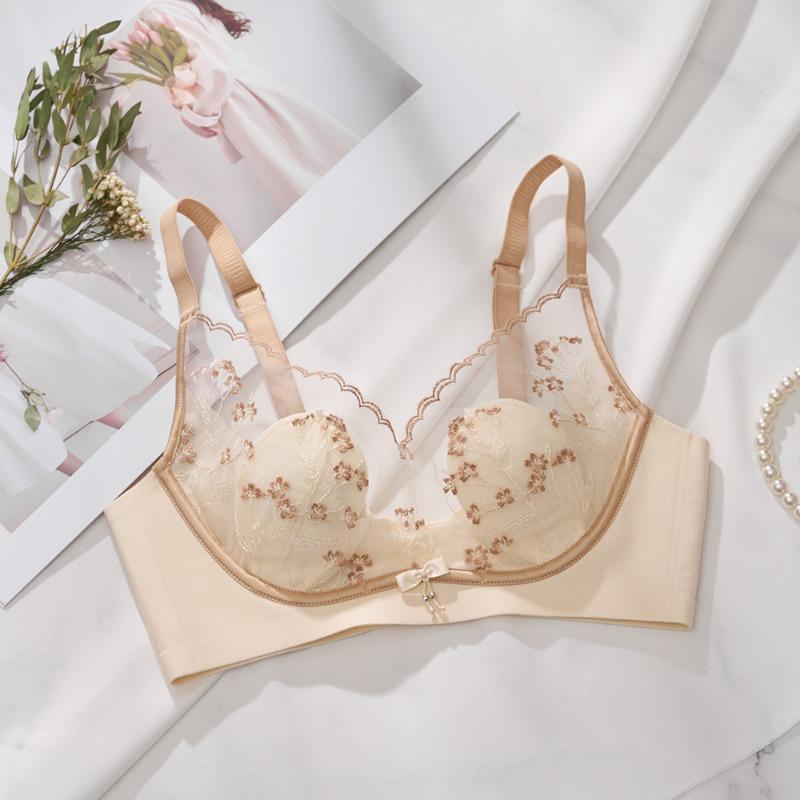 Lenjerie de corp sexy din dantela sutien reglabil cu inel de titan Push Up respirabil