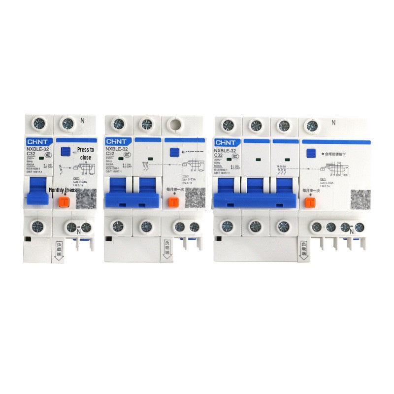 Chint 2P RCD Residual Current Circuit Breaker with MCB Protection (NXBLE DZ47LE)