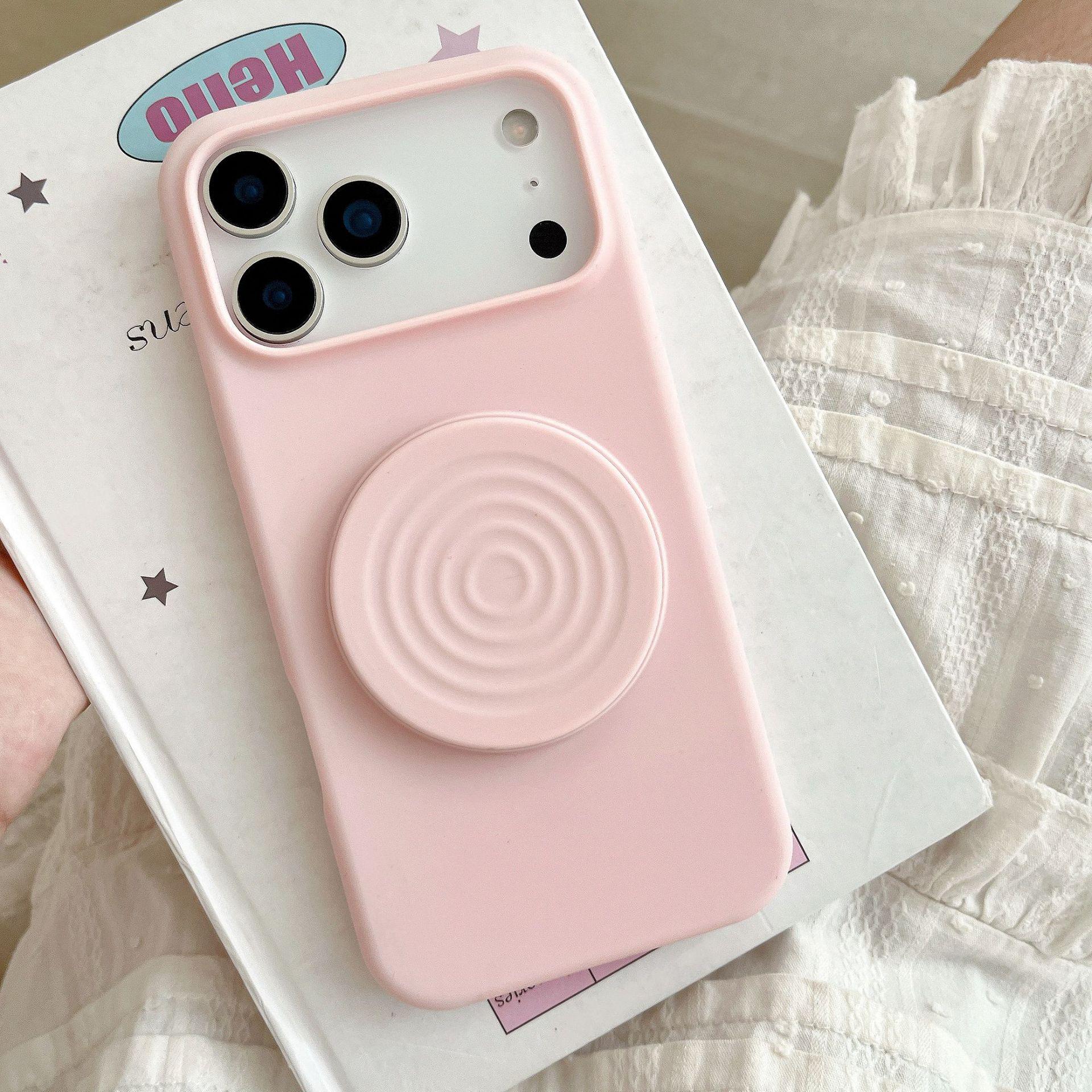 

New Apple iPhone 17 Pro Max Wave Folding Stand Case, Soft Protective Cover with Water Wave Pattern. iPhone 17 Pro