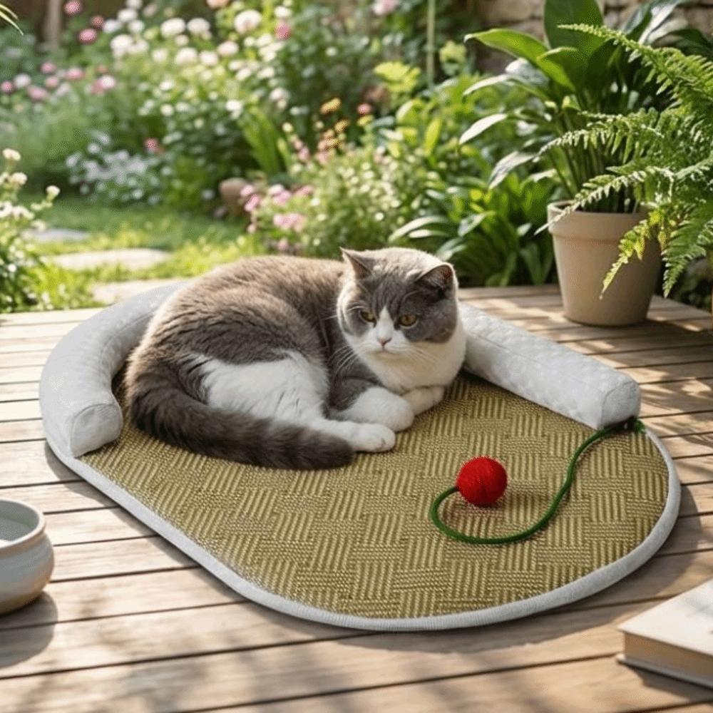 Neck Support Dog Sleeping Mat Ice Silky Cooling Puppy Kennel Cat Cool Pad Bed  Small Pet
