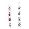 Festival Christmas Elf Stair Climbing Decorations 2PCS Set Durable Polyester Hanging Ornaments Easy Installation