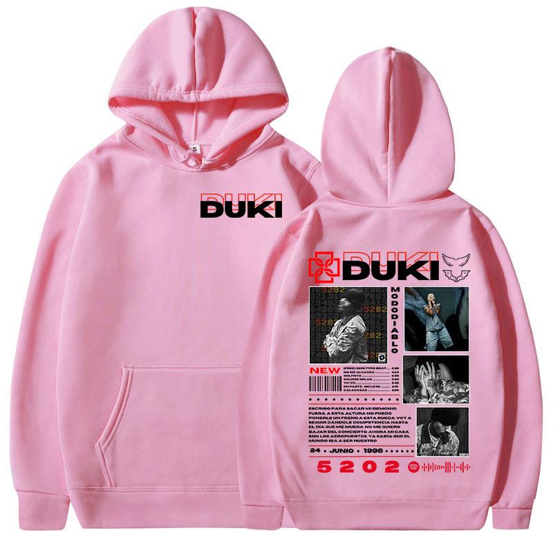 Rapper Duki 5202 MIXTAPE Album Hoodies Men Women Clothing Fashion Hip Hop Hooded Sweatshirts Casual Fleece Long Sleeves Pullover