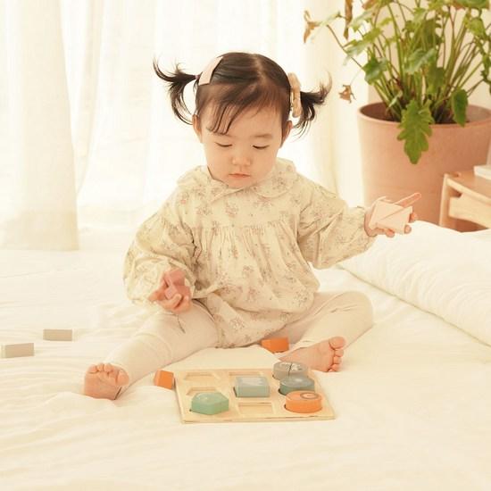 Polarbee Wooden Animal Block Puzzle, Korean Popular Puzzles