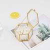 Hexagon Geometric Jewelry Accessory Box Gold Ring Box High-end Hexagonal Ring Box  Wedding