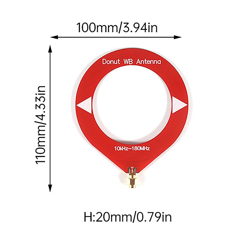10Khz-180Mhz Sweet Donut Sw Shortwave/Medium Wave Antenna Am Reception Antenna Mini Loop Antenna Module