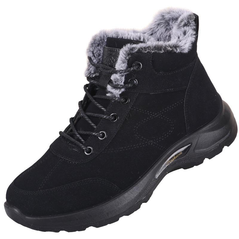 Winter snow boots men's velvet thickened men's shoes men's tide winter cotton shoes men's non-slip, wear-resistant and cold-proof