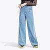 Adidas Originals Denim Track Pants With Stripes Women Bottoms Blue FL4153
