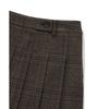 Covernat Plaid Low Waist Pleated Mini Skirt Women skirts Brown CO2403SR71BR