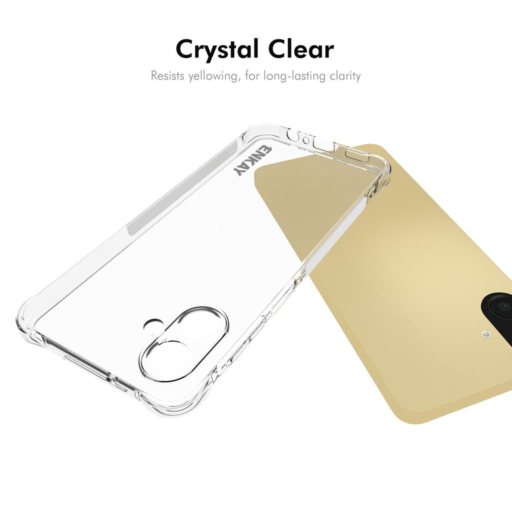 For Samsung Galaxy A07 4G Clear Phone Case ENKAY HAT PRINCE Shockproof Anti-slip TPU Cover