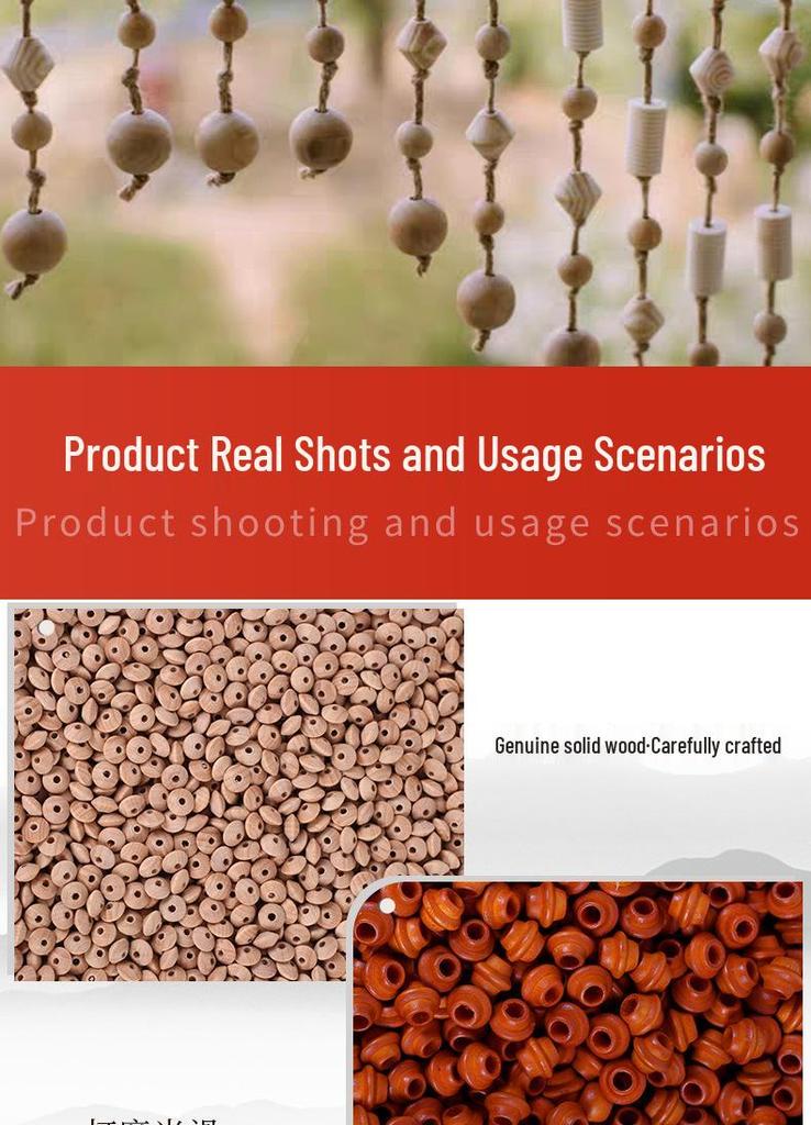Eco-Friendly Solid Wood Colorful Beads – Natural and Mixed Hues