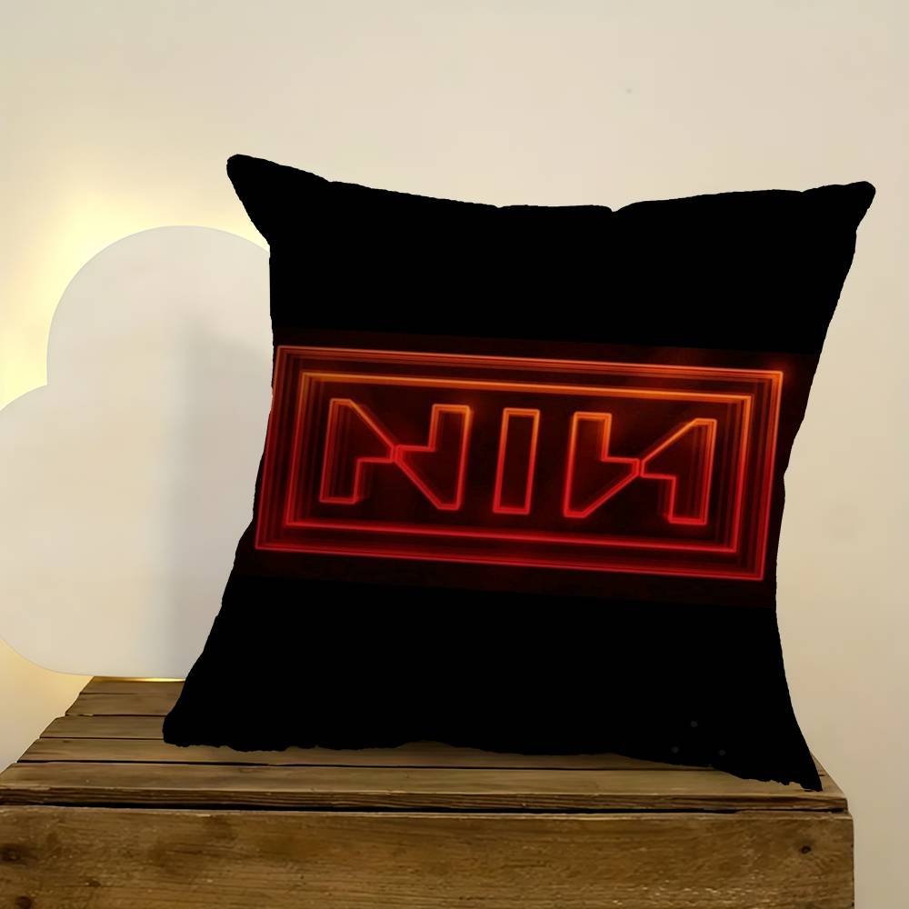 Nine I-Inch N-Nails Classic Vintage Pillow Cover Sofa Cushion Cover Home Room Decoration Children Gift