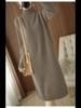 Women's Mid-Length Winter Sweater Dress 2024 - High Collar, Loose-Fit, Over-the-Knee Knitted Style