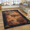 Antica carta nautica, mappa del mondo, bussola, tappeto per soggiorno, camera da letto, decorazione antiscivolo per divano, zerbino