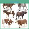 Farm Animal Pvc Model Set With Cattle Figures For Collectors And Home Decor