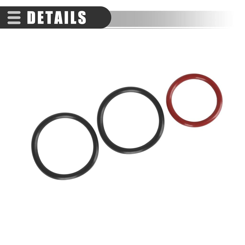 Motoforti Engine Coolant Pipe O-Ring Kit, Coolant Hose Replacement O-Rings, for Ford Expedition 2015-2017, Rubber, BC3Z-8590F 926-168, Black Red,
