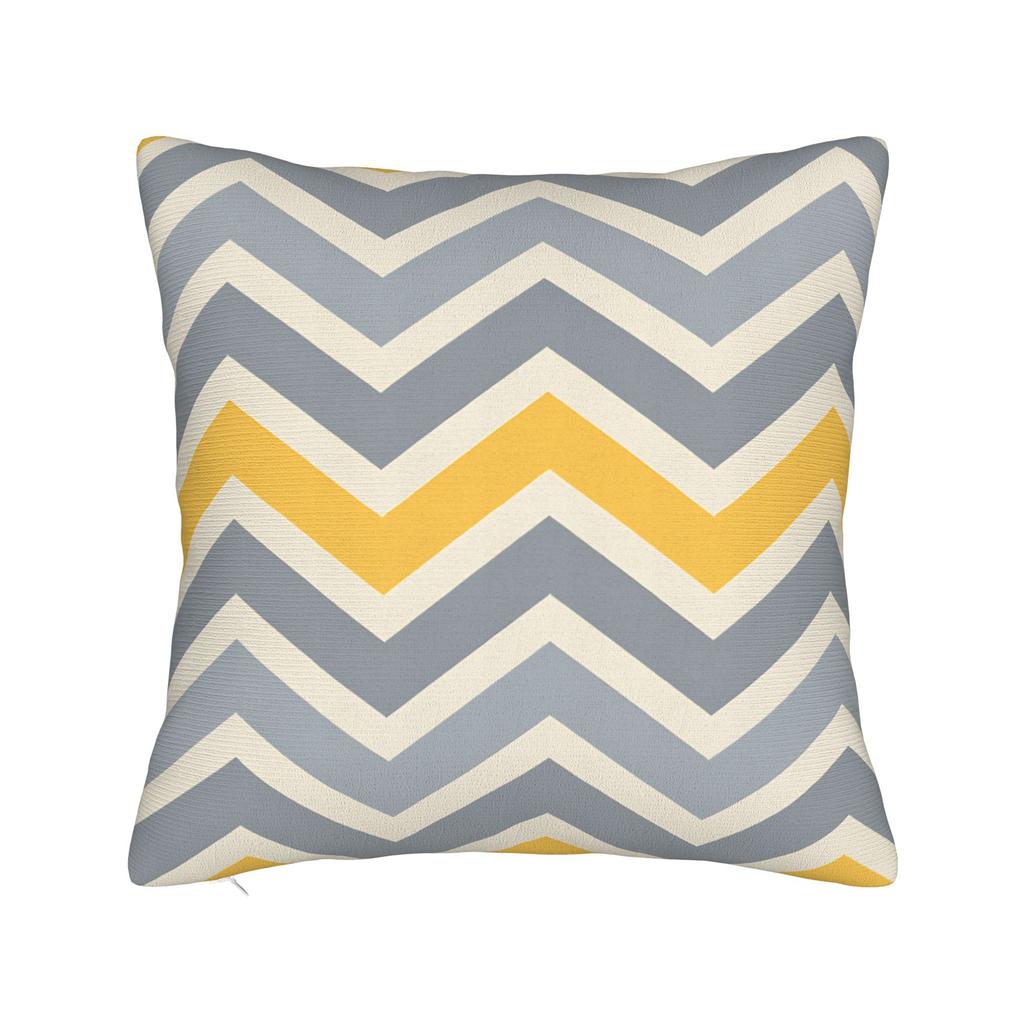 Yellow Grey Geometric Pillow Case Fashion Pillow Cover Soft Pillowcases For Sofa Car Home Decor