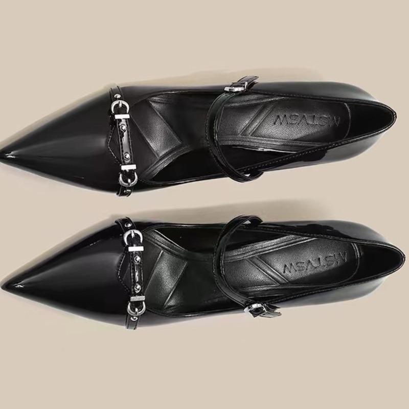 Mode 2025 Modische Kleinere Absatzschuhe Schwarz Heißer Verkauf der Saison Neuer Stil Bequeme Damen High Heels Elegant