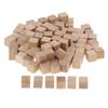 100 Pieces Wooden Cubes Unfinished Square  Wood Blocks for Math Making Craft DIY Projects Gift