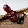 Sandalwood Pixiu Handheld Carved Pendant Ornament - Douyin Craft Gift