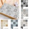 10 Pieces Frosted Matte Film Tile Stickers Kitchen Bathroom Decorative Wall Stickers Waterproof Oil Resistant Wall Stickers