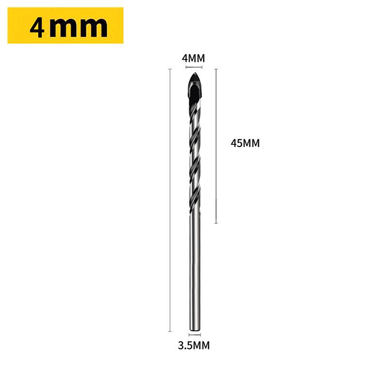 Kit di Punte da Trapano per Cemento da 3 mm a 12 mm Adatto per Vetro Plastica Legno Mattone Carburo di Tungsteno Trapano Lega Dura Punte da Trapano a Croce
