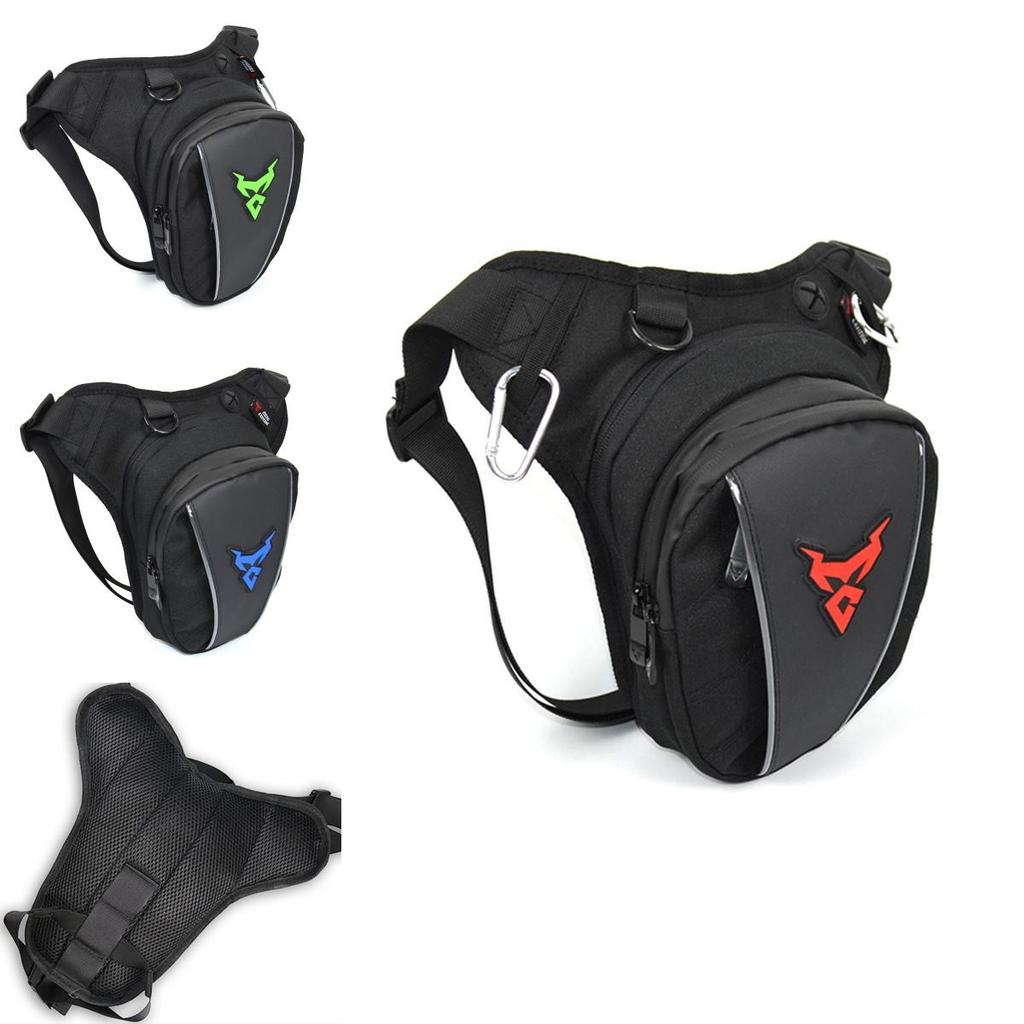 Bolsa de pierna para motocicleta Impermeable Oxford Riñonera de caída Cinturón Cadera Trasero Estilo Militar