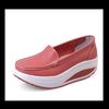 Rocking Shoes Spring and Autumn Nurse White Wedge Heel Muffin Single Shoes Student Travel Shoes Black