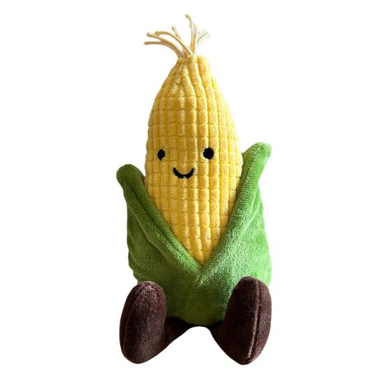 Pet Toys To Reduce Anxiety Plush Corn Dog Toy, Squeaky Stuffed Chew Durable Shaped Toy Soft Puppy Teething for Small Medium Dogs