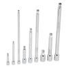 9 Piece Wobble Extension Bar Set 1/4in 3/8in 1/2in Drives Extension Bar Set with Storage Tray