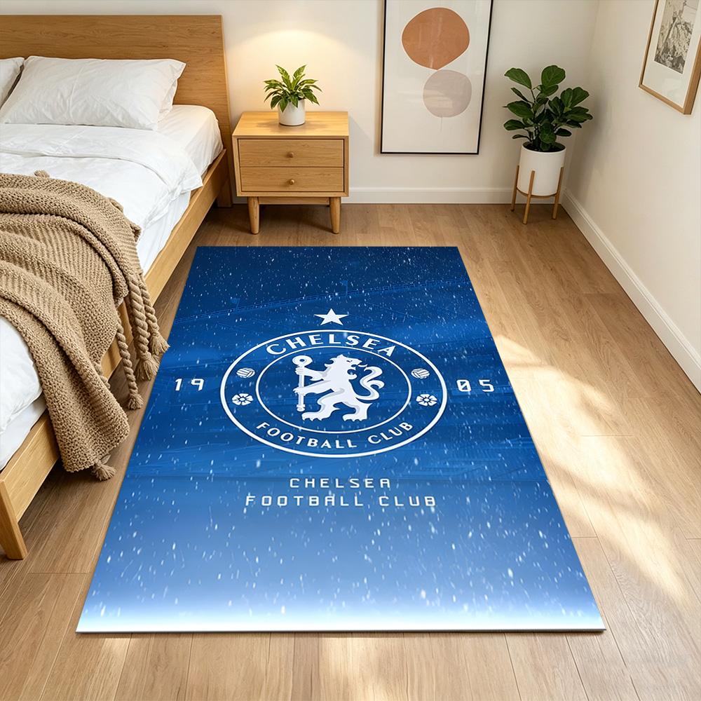 Chelsea Football Club Galaxy 2D Printed Floor Mat Soft Plush Water-resistant & Washable Office & Lounge Rug Stylish Area Rug