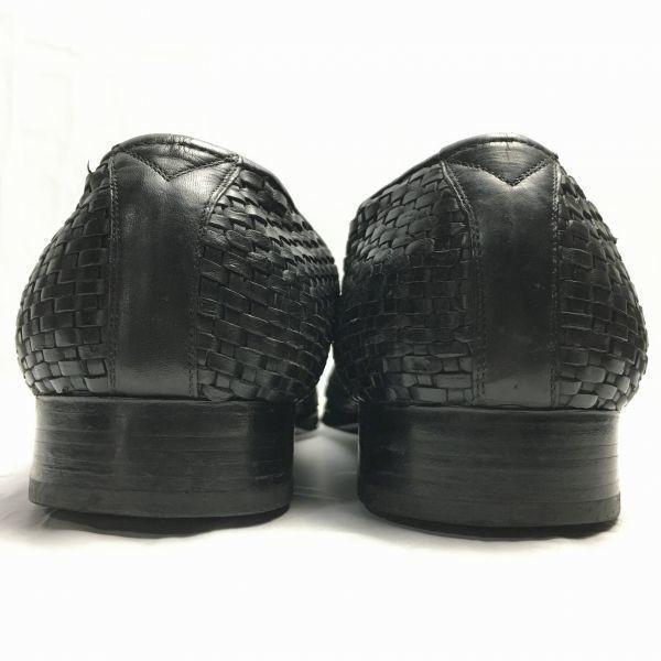 Fully Handmade Wholecut All Leather Business Shoes Black size 26.0-27.0 Men's(USED)